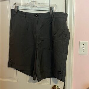 NWT J. Jill grey linen shorts